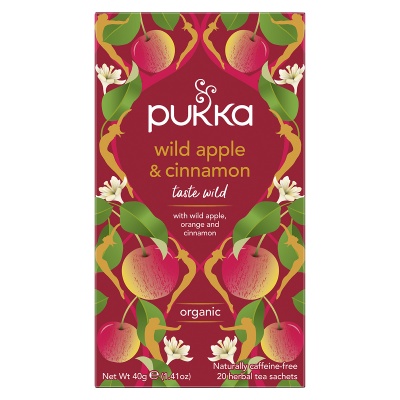 Pukka Wild Apple and Cinnamon 20 Tea sachets